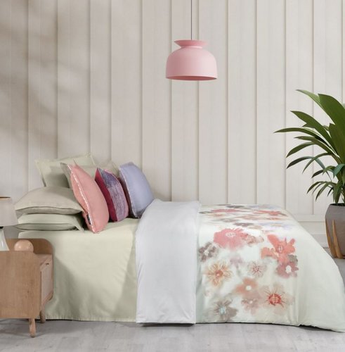 Постельное белье Sarev JOSIANE хлопковый сатин делюкс multi евро, фото, фотография