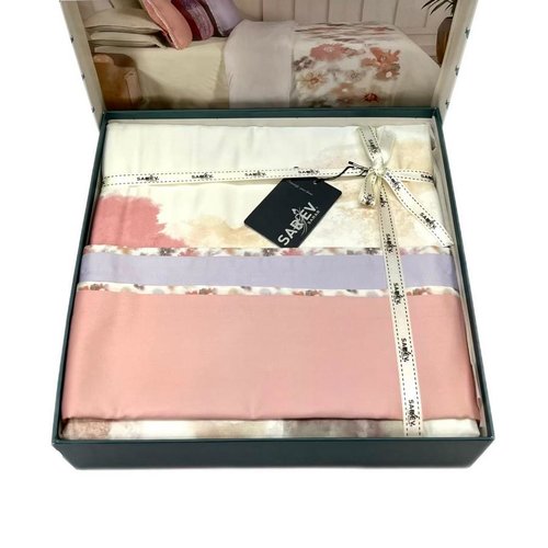 Постельное белье Sarev JOSIANE хлопковый сатин делюкс multi евро, фото, фотография