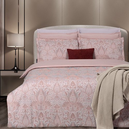 Постельное белье Sarev PLAYA хлопковый сатин делюкс pembe евро, фото, фотография