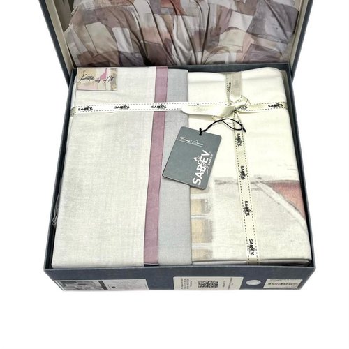 Постельное белье Sarev GAUDI хлопковый поплин multi евро, фото, фотография