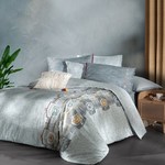 Постельное белье Sarev ZENO хлопковый поплин gri евро, фото, фотография