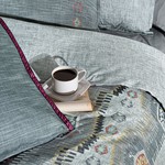 Постельное белье Sarev ZENO хлопковый поплин gri евро, фото, фотография