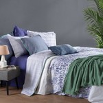 Постельное белье Sarev KAMERUN хлопковый поплин mavi евро, фото, фотография