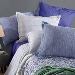 Постельное белье Sarev KAMERUN хлопковый поплин mavi евро, фото, фотография