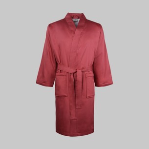 Халат Sarev MONOCHROME хлопок garnet L