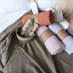 Плед-покрывало пике Karven PURE SIMPLE хлопковая вафля acik kahve 210х235, фото, фотография