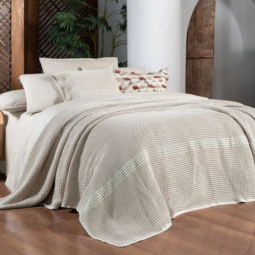 Покрывало Sarev POLENDIA хлопок bej 200х220, фото, фотография