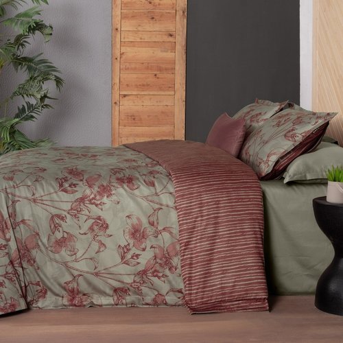 Постельное белье Sarev KRISTEN хлопковый сатин делюкс bordo евро-макси, фото, фотография