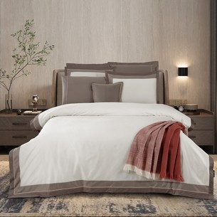 Постельное белье Sarev CORTES хлопковый сатин делюкс mocha евро