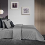 Постельное белье Sarev LAYANA хлопковый сатин делюкс gri евро, фото, фотография