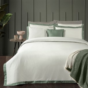 Постельное белье Sarev LAYANA хлопковый сатин делюкс yesil евро