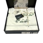 Постельное белье Sarev LEANDRA JAKARLI хлопковый сатин beyaz евро, фото, фотография