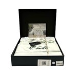 Постельное белье Sarev LEANDRA JAKARLI хлопковый сатин beyaz евро, фото, фотография