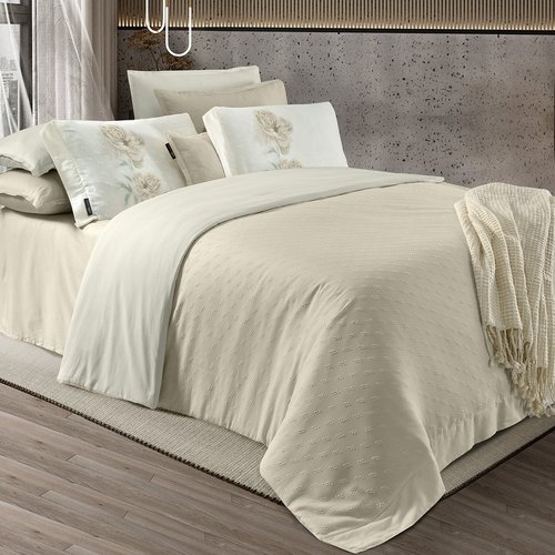 Постельное белье Sarev LORENT JAKARLI хлопковый сатин делюкс ekru евро, фото, фотография