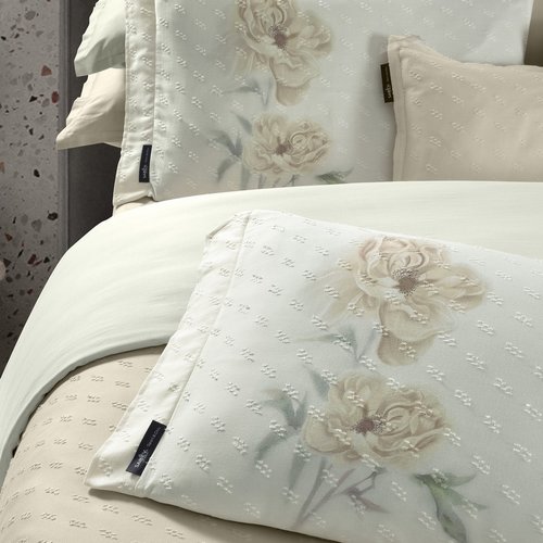 Постельное белье Sarev LORENT JAKARLI хлопковый сатин делюкс ekru евро, фото, фотография