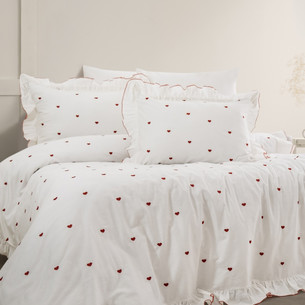 Постельное белье Zebra Casa RUBY NAKISLI хлопковый сатин евро