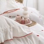 Постельное белье Zebra Casa RUBY NAKISLI хлопковый сатин евро, фото, фотография