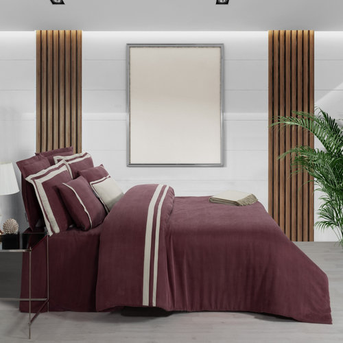 Постельное белье Sarev KIMERA CUPRO купро bordo евро, фото, фотография