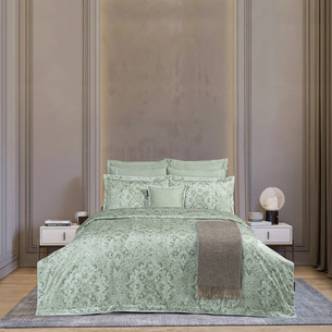 Постельное белье Sarev HIMALIA хлопковый сатин делюкс yesil евро