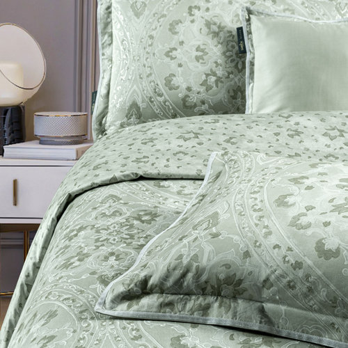 Постельное белье Sarev HIMALIA хлопковый сатин делюкс yesil евро, фото, фотография