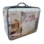 Детское постельное белье в кроватку с одеялом и подушкой Maison Dor BEBICO SNOOPY хлопковый сатин розовый, фото, фотография