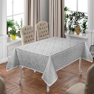 Скатерть прямоугольная DO&CO NERGIS жаккард серый 160х220