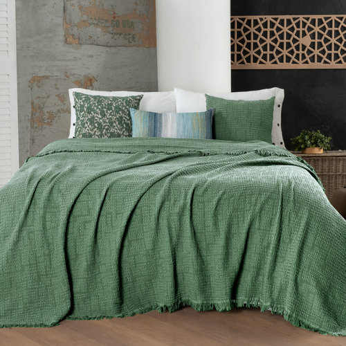 Покрывало пике Sarev CHER хлопок a.yesil 220х240, фото, фотография