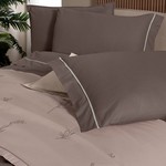 Постельное белье с покрывалом Sarev EVA ELDON хлопковый поплин mocha евро, фото, фотография