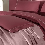 Постельное белье с покрывалом Sarev EVA ELDON хлопковый поплин pembe евро, фото, фотография