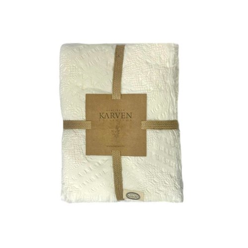 Плед-покрывало Karven CARMEN хлопковый муслин beyaz 220х240, фото, фотография