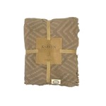 Плед-покрывало Karven CARMEN хлопковый муслин koyu kahve 220х240, фото, фотография