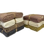 Плед-покрывало Karven CARMEN хлопковый муслин koyu kahve 220х240, фото, фотография