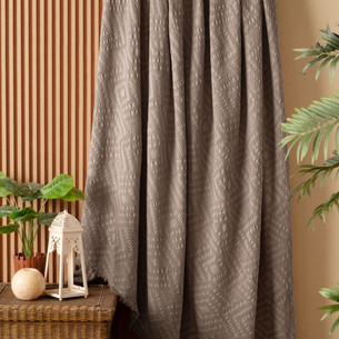 Плед-покрывало Karven CARMEN хлопковый муслин kahve 220х240