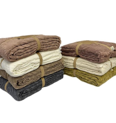 Плед-покрывало Karven CARMEN хлопковый муслин kurusu 220х240, фото, фотография