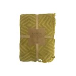 Плед-покрывало Karven CARMEN хлопковый муслин lime yesil 220х240, фото, фотография