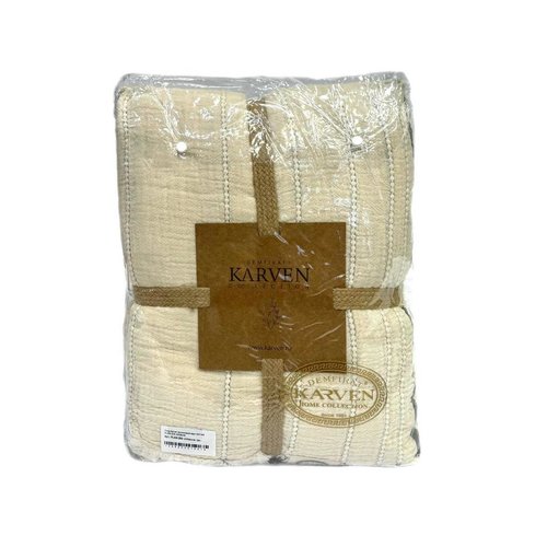 Плед-покрывало Karven IZGI хлопковый муслин naturel 220х240, фото, фотография