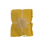 Плед-покрывало Karven IZGI хлопковый муслин hardal 220х240, фото, фотография