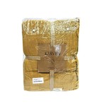 Плед-покрывало Karven IZGI хлопковый муслин hardal 220х240, фото, фотография