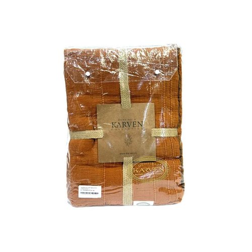 Плед-покрывало Karven IZGI хлопковый муслин tutun 220х240, фото, фотография