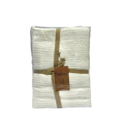 Плед-покрывало Karven SIMA хлопковый муслин beyaz 220х240, фото, фотография