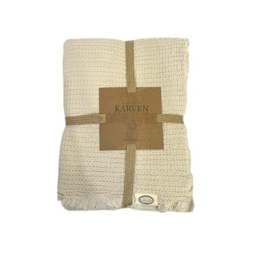 Плед-покрывало Karven SIMA хлопковый муслин bej 220х240, фото, фотография