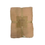 Плед-покрывало Karven SIMA хлопковый муслин kahve 220х240, фото, фотография