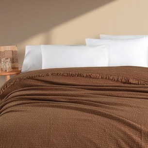 Плед-покрывало Karven SIMA хлопковый муслин tutun 220х240