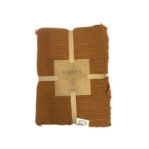 Плед-покрывало Karven SIMA хлопковый муслин tutun 220х240, фото, фотография