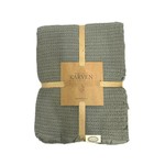 Плед-покрывало Karven SIMA хлопковый муслин yesil 220х240, фото, фотография