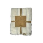 Плед-покрывало Karven IZGI хлопковый муслин beyaz 220х240, фото, фотография