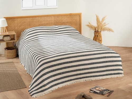 Плед-покрывало Karven LENA хлопковый муслин antrasit 220х240, фото, фотография