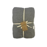 Плед-покрывало Karven CLASSICAL хлопковый муслин antrasit 220х240, фото, фотография