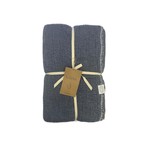 Плед-покрывало Karven CLASSICAL хлопковый муслин lacivert 220х240, фото, фотография