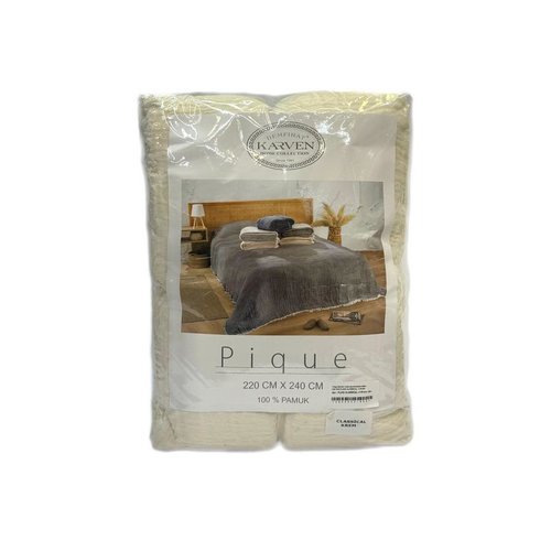 Плед-покрывало Karven CLASSICAL хлопковый муслин lacivert 220х240, фото, фотография